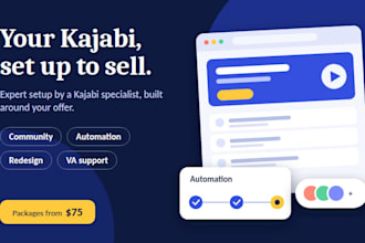 kajabi va kajabi community kajabi automation kajabi redesign kajabi expert setup
