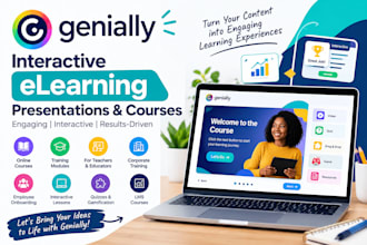 create interactive genially elearning presentations and courses