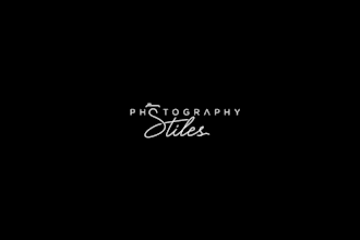 create minimalist wedding photography logo design