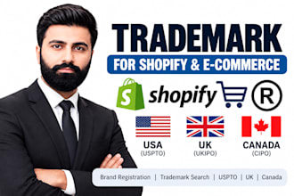 register shopify, ecommerce trademark, brand registration, , uspto, cipo, ukipo