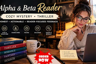 beta reader, alpha beta reader, cozy mystery beta, beta read horror thriller