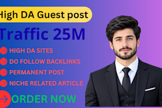 do high da guest post backlinks with seo service