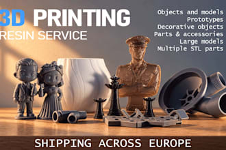 3d print your stl model in high quality resin
