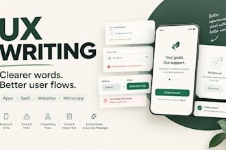 do ux writing for apps saas websites onboarding flows conversion microcopy pro