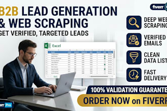 do targeted b2b lead generation, web scraping, and email list building