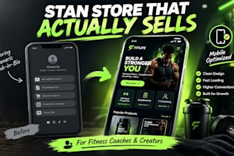 aesthetic fitness stan store that converts fans to buyers
