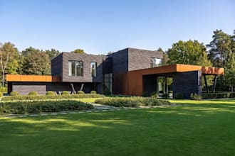 redesign 3dminimalist villa,striking luxury residential property,exterior render