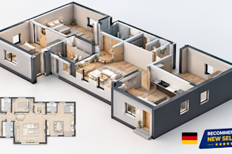 do 3d floor plan 2d to 3d conversion revit autocad sketchup rendering