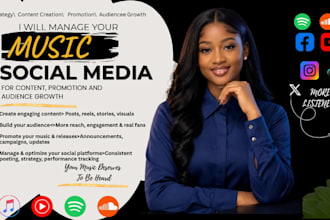 manage music artists social media for content promotion and audience growth
