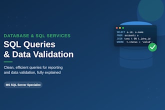sql queries and data validation