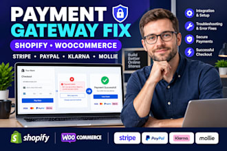 fix shopify woocommerce payment gateway stripe paypal klarna checkout