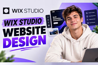 design wix studio landingpage wix website