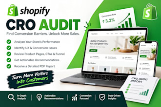do a shopify cro audit to increase conversions and sales