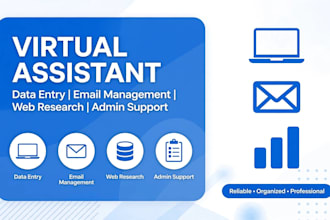 be your reliable virtual assistant for admin tasks data entry