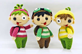 design custom amigurumi crochet pattern handmade plush toy with step by step pdf