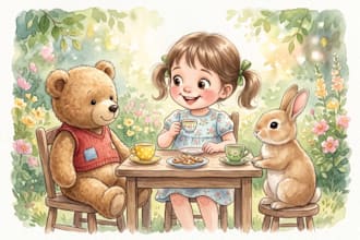 illustrate children story book illustration watercolor