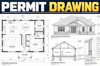prepare building permit drawings for renovation and remodeling projects