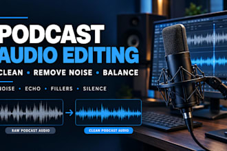 professionally edit your podcast audio and remove noise