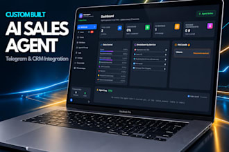 build a custom ai sales agent and web CRM