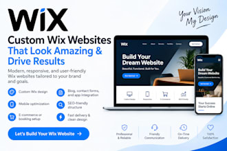 design, redesign a professional wix website