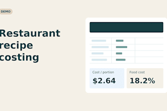 build a restaurant recipe cost calculator in excel
