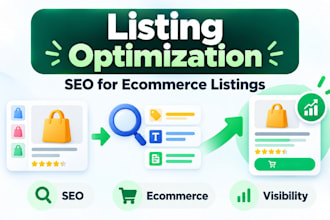 optimize ecommerce listings and write SEO content  for different marketplaces