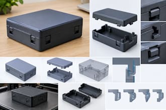 design custom snap fit enclosures and 3d printable parts