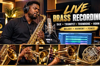 record live sax, trumpet, trombone, and horn for your song