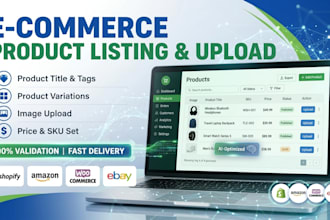 do shopify product listing and product upload