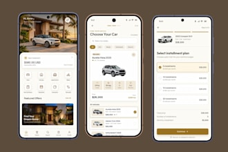 design mobile app UI UX in figma for finance and fintech