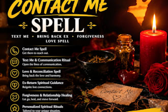 cast powerful contact me spell, text me, bring back ex, forgiveness love spell