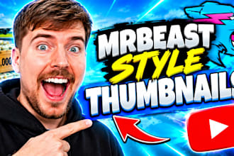 design high CTR youtube thumbnails in a mr beast inspired style