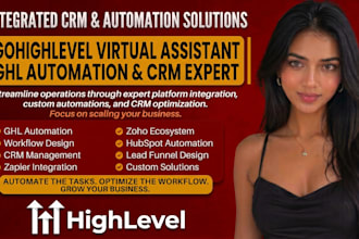 gohighlevel virtual assiatant ghl funnel hubsport zoho zapier crm  jobber