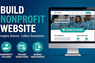 build nonprofit website charity ngo 501c3 donation website on wordpress