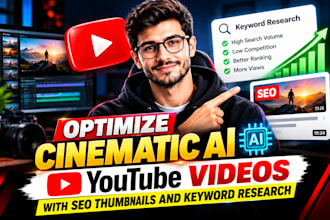 optimize cinematic ai youtube videos with thumbnails SEO and keyword research