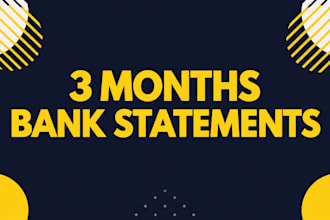 convert bank statements pdf to csv, excel within few hours