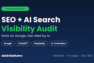do an SEO and ai search visibility audit for your saas website