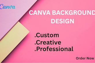 design custom canva backgrounds professionally