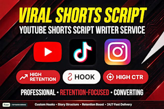 write viral youtube shorts and tiktok script