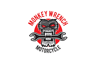 create a modern and creative monkey logo design