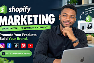 do shopify marketing, shopify promotion, shopify social media marketing manager