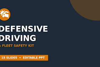 create a defensive driving, fleet safety training powerpoint