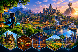 create high quality minecraft builds, spawns and lobbies