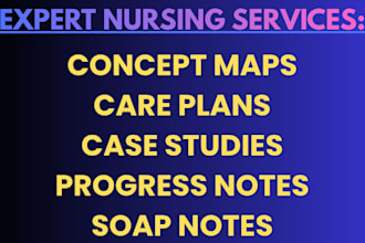 do nursing care plan, picot concept map, soap, and progress notes