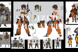 design stylized characters concept art