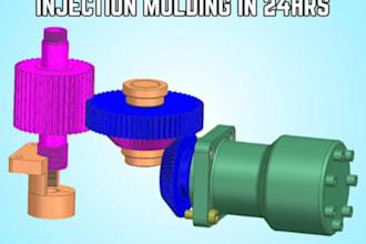 design injection mold, plastic product design, 3d cad modeling, dfm, moldflow