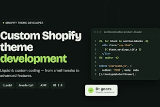 customize your shopify theme with liquid and custom coding