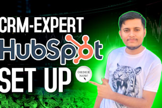 setup hubspot CRM, automation, workflows and sales pipeline