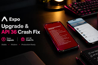fix react native expo bugs, crashes and build errors