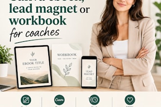 design a canva ebook, lead magnet or workbook for coaches